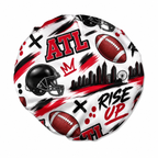 Atlanta Football Satin Bonnet | satin bonnet for natural, curly hair and braids by NuAira - product detail
