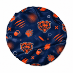 Chicago Football Satin Bonnet | satin bonnet for natural, curly hair and braids by NuAira - product detail