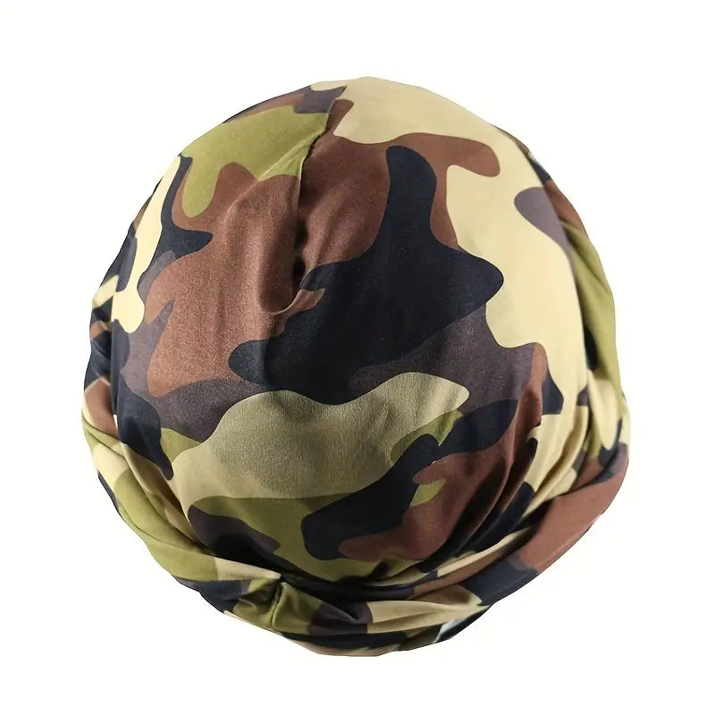 Satin-Lined Halo Turban | Camo - NuAira