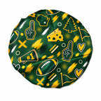 Green Bay Satin Bonnet | satin bonnet for natural, curly hair and braids by NuAira - product detail