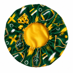Green Bay Satin Bonnet | satin bonnet for natural, curly hair and braids by NuAira - additional view