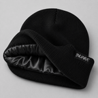 Kids Satin Lined Winter Beanie Hat – Cozy, Hair-Protective & Warm - NuAira