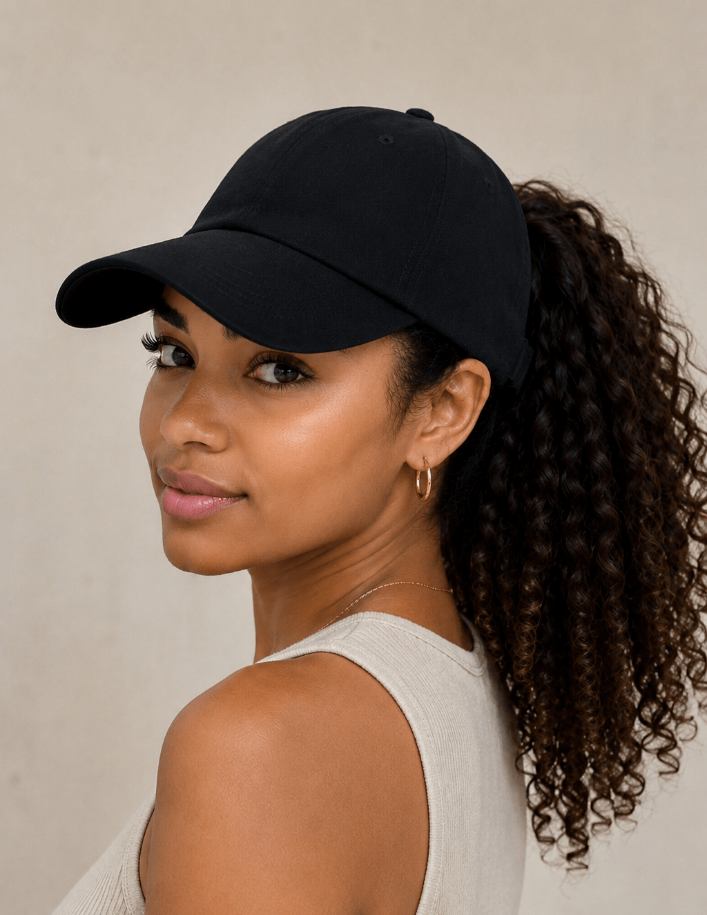Luxury Satin-Lined Backless Baseball Cap - NuAira