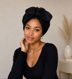 Luxury Satin Lined Turban Bow Turban for Women - NuAira