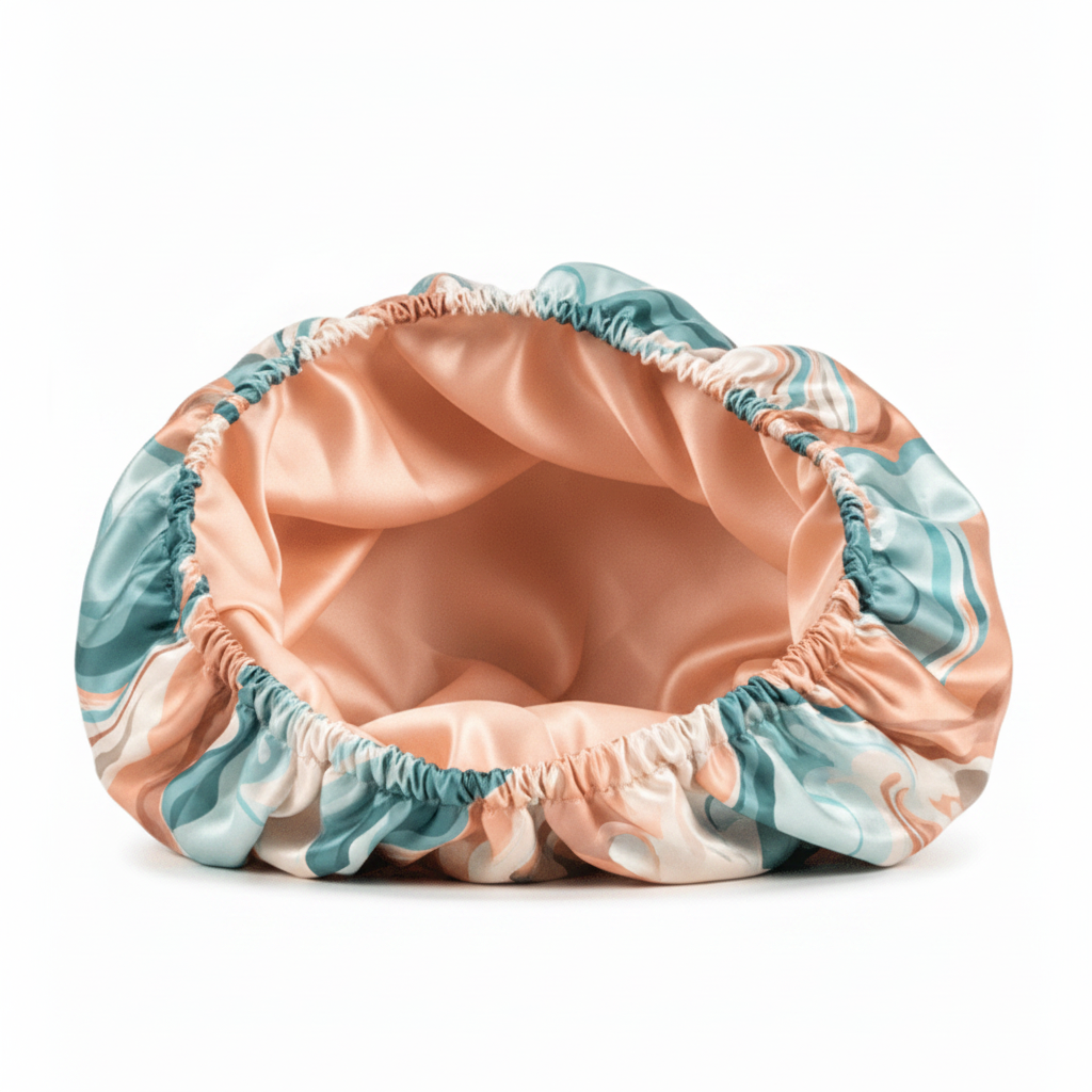 Marble bonnet interior peach lining