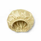 NuAira solid lilac double-layer satin bonnet with lilac lining – protective hair bonnet for locs and natural hair
