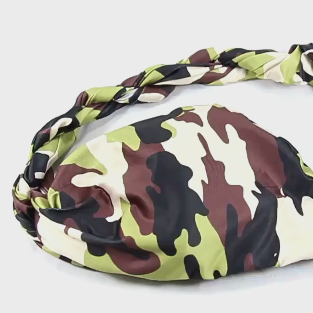 Satin-Lined Halo Turban | Camo