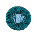 Teal and light blue reversible bonnet