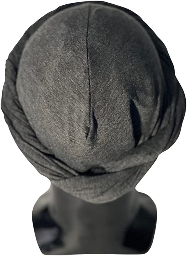 Satin-Lined Halo Turban | Dark Gray - NuAira