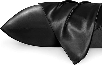 BLACK | Satin Pillowcase Set