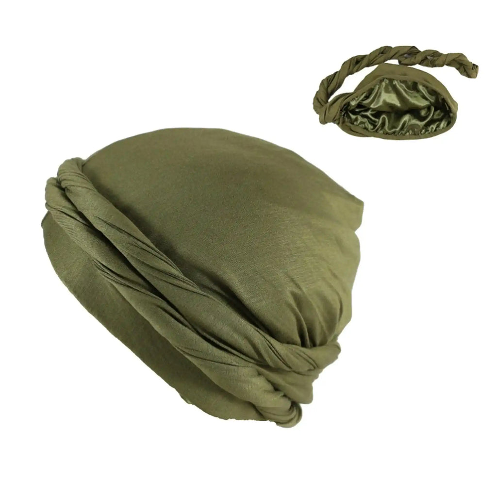 Luxury Halo Satin Turban for all hair types by NuAira & Co