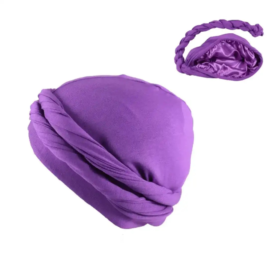 Luxury Halo Satin Turban for all hair types by NuAira & Co
