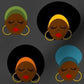Afro Head Wraps on Gray - NuAira