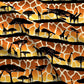 Giraffe Sunset Safari Silhouettes - NuAira